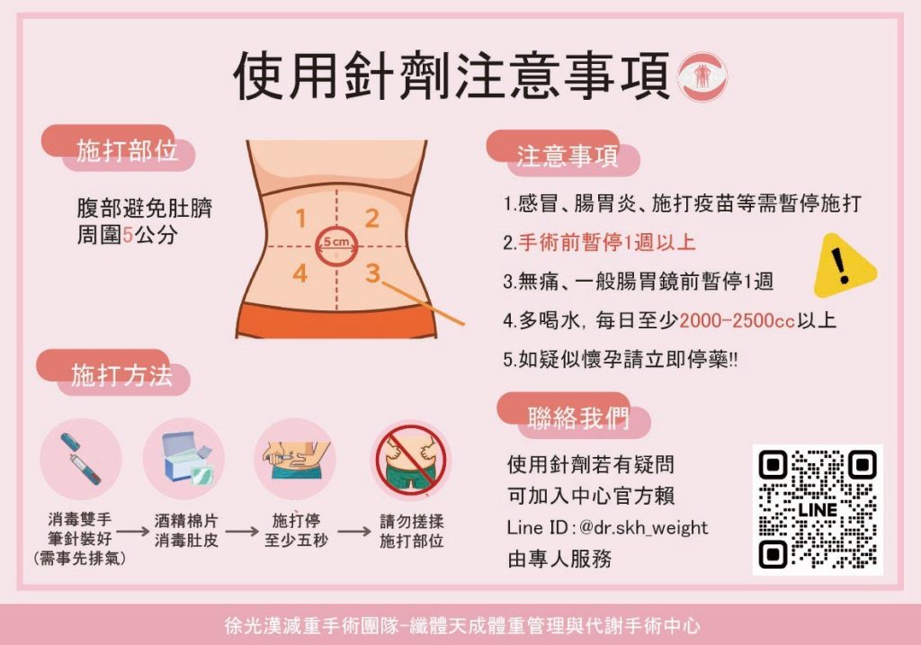 施打針劑注意事項